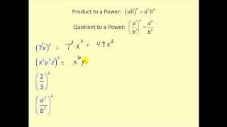 Properties of Exponents