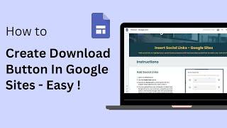 How To Create A Download Button In Google Sites (Automatic Download Button) !