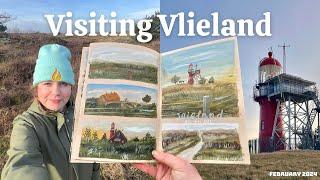 Visiting Dutch island VLIELAND & documenting it all in my sketchbook ‍