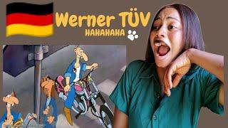 German cartoon is WILD - Werner TÜV/ African Girl React