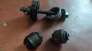 Замена заднего плавающего сайлентблока Lexus RX 2003-2008 rear bushings replacement Лексус Харёк