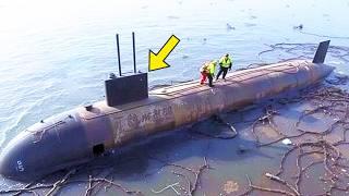 Crew Workers Find Submarine In Dried Up River, Then They Look Inside