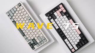 PMO WAVE75 Aluminum Pile Mechanical Keyboard#keyboard #desksetup #wave75