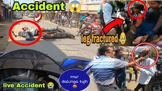 OMG ! Gf & Bf Live Accident | KTM RC 200 Dangerous Accident  | @THE_JET_BIKER