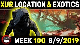 Destiny 2 Xur - Location & Exotics, Week 100, 9th August 2019