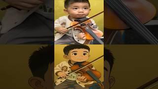  1-Year-Old Tries to Play Bird Sounds on Violin – Too Cute to Handle! 