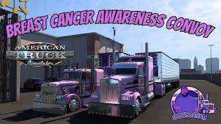 Showboat Sam's Breast Cancer Awareness Convoy | American Truck Simulator #ats #simulator