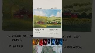 Soft vs Hard Edges in Watercolor #watercolorpainting #watercoloring #arttutorial