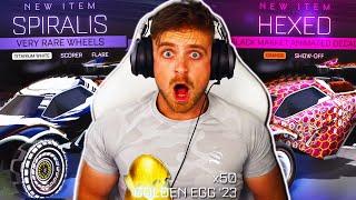 I Opened 50+ *NEW* Golden Egg Crates in Rocket League & IT WAS THE MOST INSANE OPENING EVER!