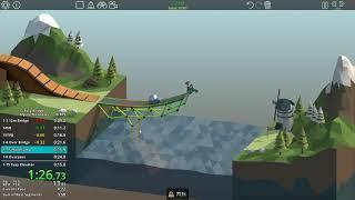 Poly Bridge Alpine Meadows (Glitchless) WR Speedrun | 4:11.15