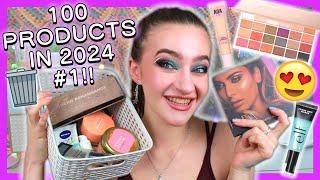 CAN I FINISH 100 MAKEUP AND SKINCARE PRODUCTS IN 2024?!? #1! #projectpan #makeupempties #skincare