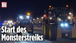 Bauernproteste: Wut-Bauern vor Brandenburger Tor