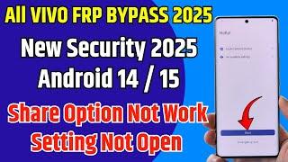 VIvo Y18 / Y18i Frp Bypass New Security 2025 Fix Settign Not Open Fix Share Option Not Work