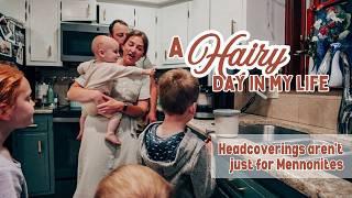 A Chatty Day in My Life: headcoverings, homemade ice cream, and a new hair style