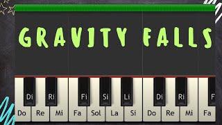 Gravity Falls Tutorial piano por profe Roberto