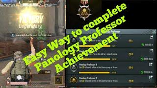 How to Complete Panology Professor Achievement in Pubg | Easy Way to Complete Panologhy Professor