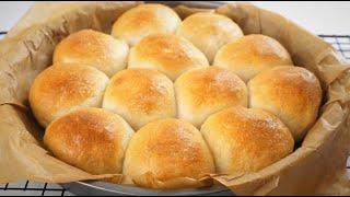 No Knead Supersoft Coconut Cream Buns | No Egg No Butter