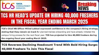 TCS 40,000 FRESHERS MASS HIRING UPDATE | 2025-2022 BATCH | TCS PENDING ONBOARDING BEFORE MARCH 2025