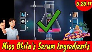 Summertime Saga Miss Okita Serum Formula  0.20.11 Miss Okita Pink & Blue serum | Serum ingredients