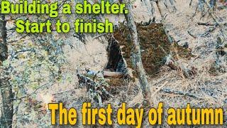 survival bushcraft: How could I make a shelter?  start to finish.