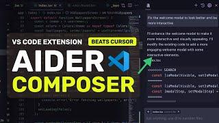 Aider Composer : This VS Code Extension BEATS Cursor!