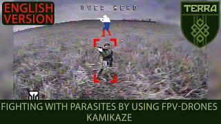 ENG.VER.Forced the enemy's assaulters into a dugout and fired it with an FPV drone.Kharkiv direction