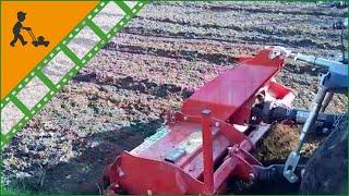 AgriEuro EA 125 Medium size Tractor Rotary Tiller model - fixed linkage - Customer's operating video