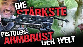 Schusstest mit der stärksten Pistolen Armbrust der Welt!