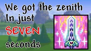 [WR] Zenith% in 7 Seconds | Terraria Speedrun