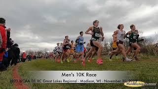 Men's 10K - 2023 NCAA D1 XC Great Lakes Regionals