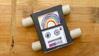 Easy craft: How to make a pasta box television