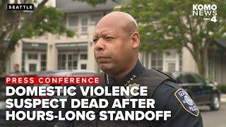 Man with 'extensive criminal history' who shot at police found dead after Seattle standoff