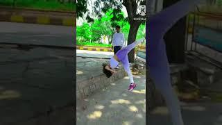 Boys vs girls back filp [ who is best ] ( yoga straight ) #flip #backflip #music #shortvideo #shorts