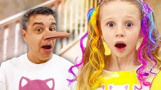 Nastya and dad - funny stories 2021