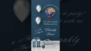Happy birthday party invitation  #digitalinvitation #love #party  #invitation