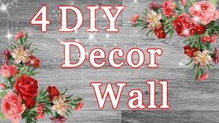 4 Ideas  Beautiful Home Decor Wall hanging Ideas  DIY Craft Ideas