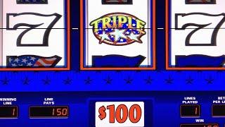 MASSIVE WINS! TRIPLE DOUBLE DIAMOND HIGH LIMIT MASSIVE JACKPOT  HUGE HANDPAYS