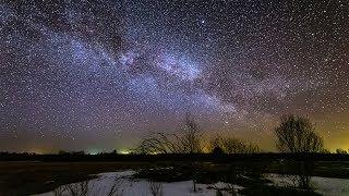 Апрельский Млечный Путь Таймлапс со Звездным Небом Timelapse Star