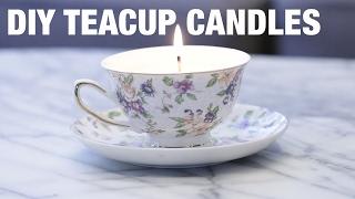 Upcycled Teacup Candles