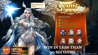 [iOS]League Of Angels - Light Envoy Character Win In Less Than 10 Seconds