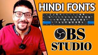 OBS Mein Hindi Mein Kaise Likhen | How To Add Hindi Fonts In OBS Studio | Tutorial In Hindi