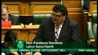 Ngati Makino Claims Settlement Bill - Third Reading - Part 2