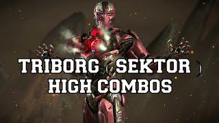 Mortal Kombat X: Triborg ( SEKTOR ) Complete Highest Combos 36%-42%