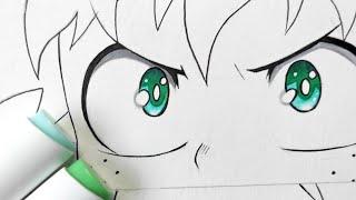Drawing izuku midoriya eyes /boku no hero academia 