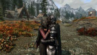 Skyrim - the Dragonborn's first kiss with Serana