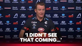 Voss pinpoints where it fell apart I Carlton Blues Press Conference I Fox Footy