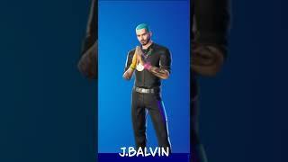 FORTNITE Top skins Eccitante Part 1 Топ скины фортнайт #shorts #fortnite #jbalvin