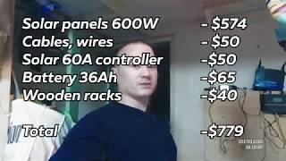 Electricity mining - solar panels 600 Watts in Silicon Valley CA