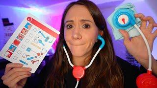 ASMR Unprofessional Physical Exam (medical roleplay, eye exam, unprofessional)