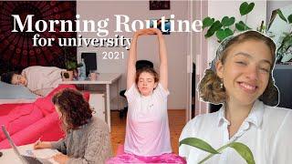 My University Morning Routine 2021  (realistic, mindful and productive habits!)